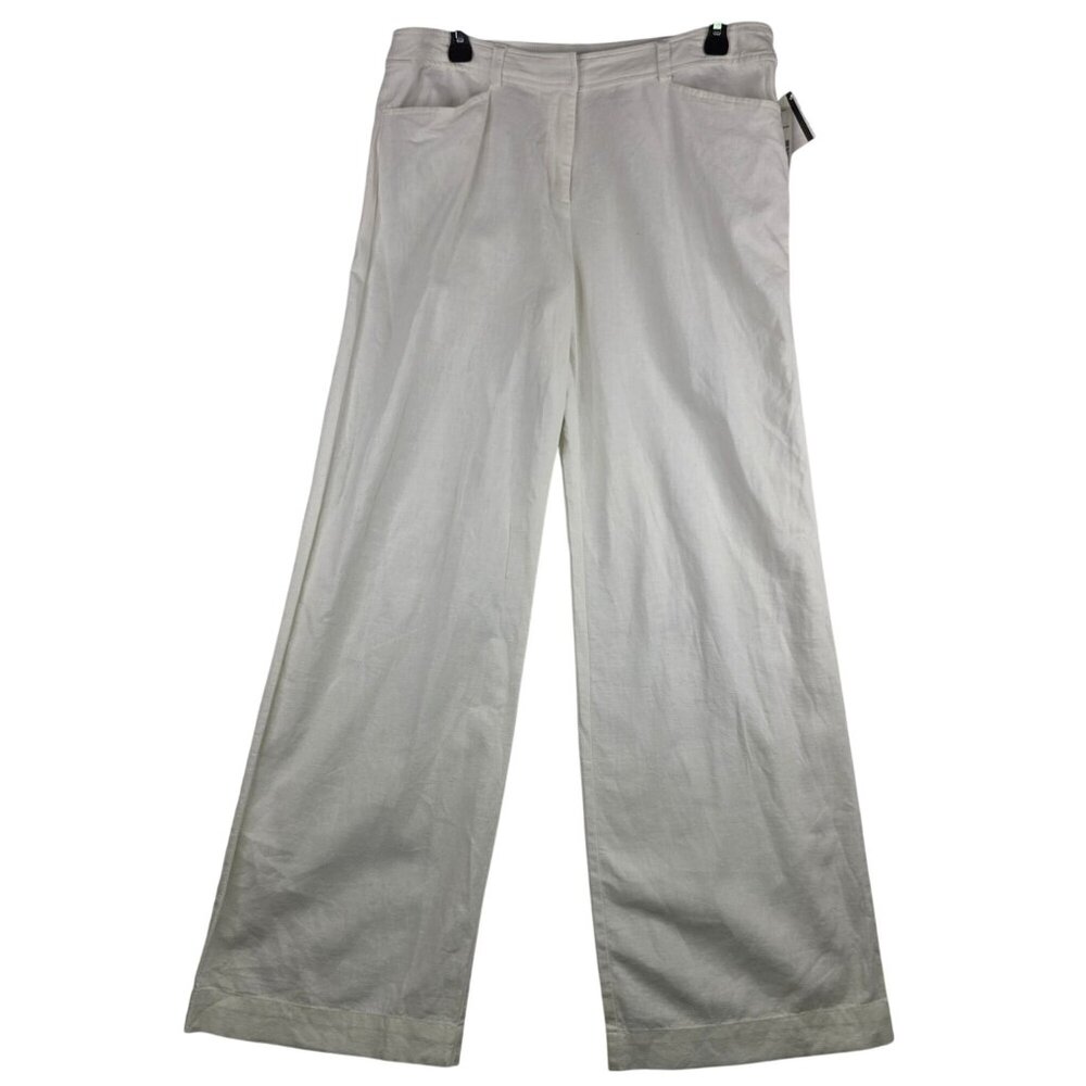 Vintage Pendleton Miami Mix Linen Pants 12 White Deadstock Beach Coastal Resort